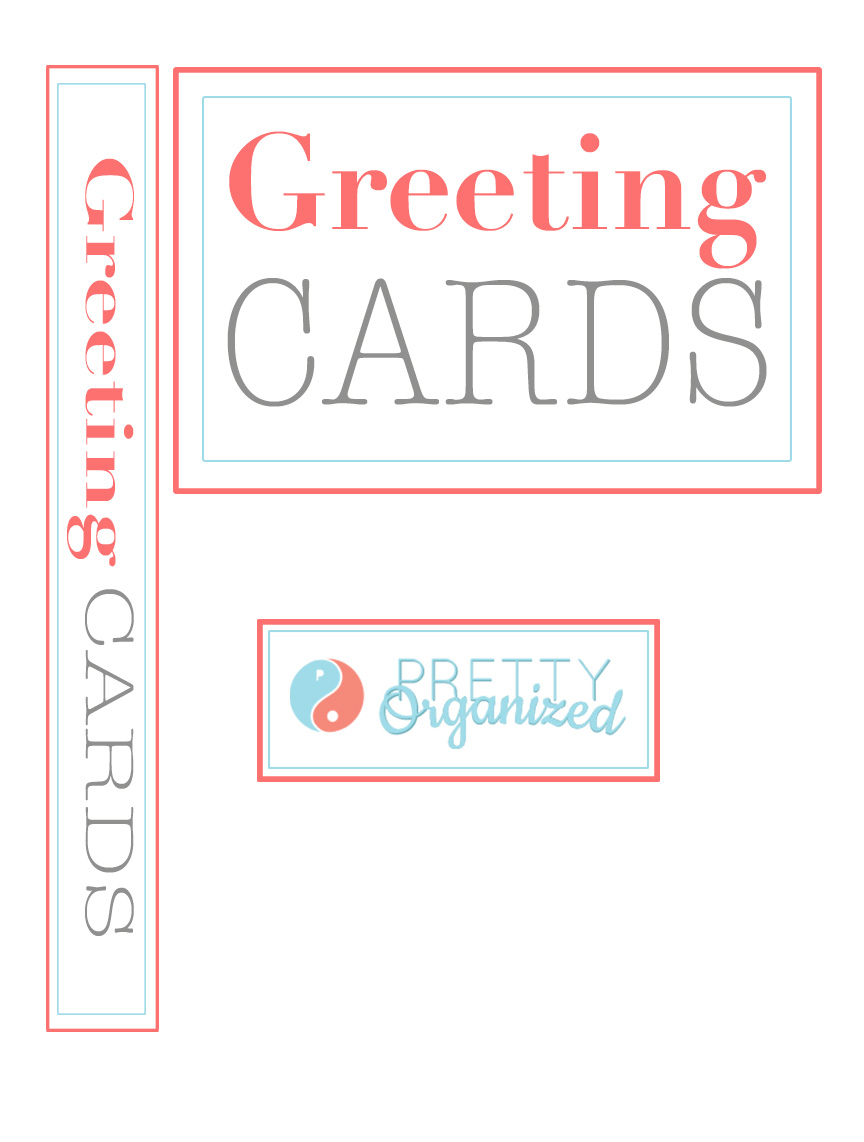 Binder Cover for DIY Greeting Card Organizer