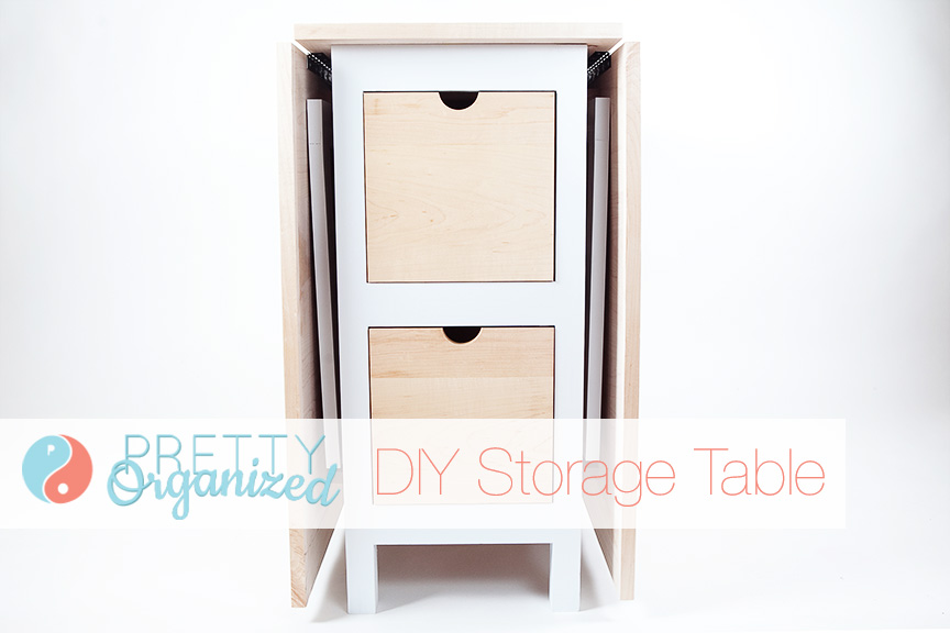DIY-Projects, Folding Table with Storage Drawers