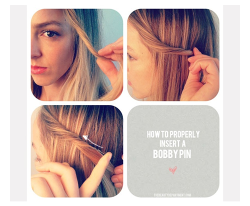 Easy Hair Tips, bobby pin