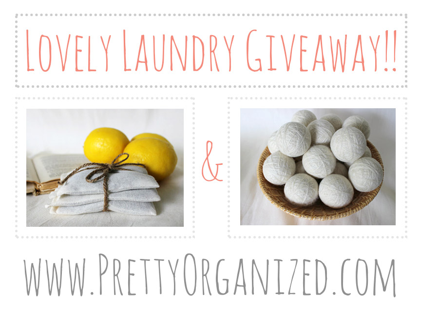 Enter the Lovely Laundry Giveaway at PrettyOrganized.com